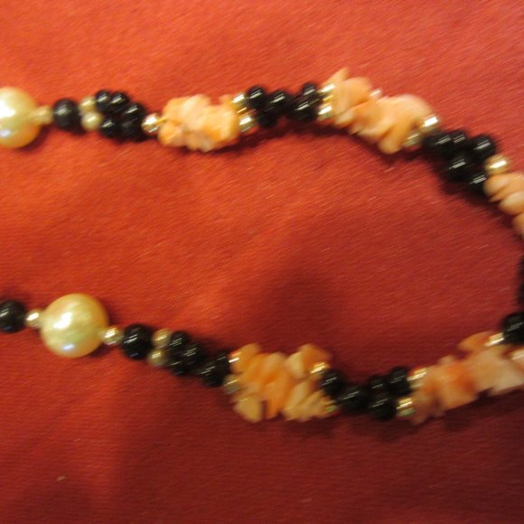 RARE VTG FRESH WATER PEARLS & BEADED NECKLACE, STUNNING COLORS - Picture 3 of 7
